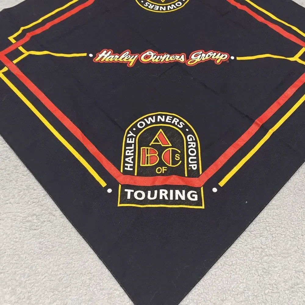Harley Davidson Harley Owners‎ Group Touring Handkerchief Bandana Black